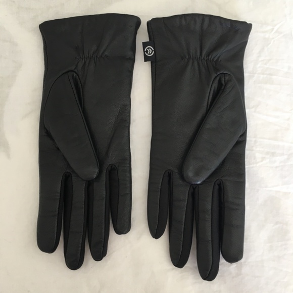 Isotoner black leather gloves - Picture 2 of 8